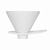 Воронка для кофе Hario Mugen VDMU-02-CW размер 02 V60, керамическая, белая