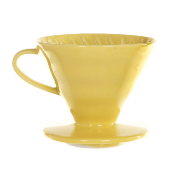 Воронка для кофе Hario VDC-02-YEL-UEX размер 02 V60, керамическая, цвет желтый 2