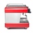Кофемашина эспрессо CONTI CC100 Standard TC Red 2 группы, цвет красный (2)