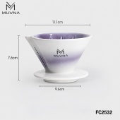 Воронка MUVNA XingChuan V01, керамика, фиолетовая