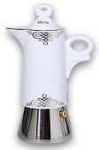 Кофеварка гейзерная Ancap Giotto AP-32261, деколь Ghirigori Platino, объем 120 мл