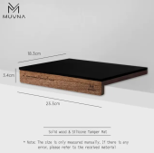Коврик для темпинга MUVNA Solid Wood, чёрный