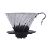 Воронка для кофе Hario VDM-02HSV размер 02 V60, металл, цвет серебряный