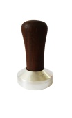 Темпер для кофе d58 JoeFrex Classic Short hcnkbca58, рукоятка из дерева орех, классический алюминий
