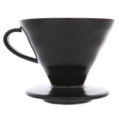 Воронка для кофе Hario VDC-02-MB-UEX размер 02 V60, керамическая, цвет черная матовая