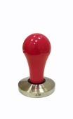 Темпер для кофе d58 JoeFrex Pop hprbf58, рукоятка из алюминия, цвет красный, плоский, сталь