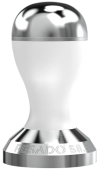 Темпер для кофе Pesado 53,5 мм, color white/silver