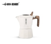 Гейзерная кофеварка MHW-3BOMBER Double Valve на 100 мл, белая, Potblack-100 ML, M5886B
