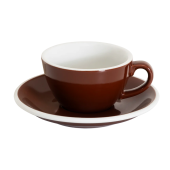Кофейная пара Loveramics Egg коричневый 150 мл C088-57BBR / C088-24BBR Brown (чашка и блюдце)
