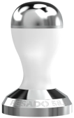 Темпер для кофе Pesado 58,5 мм, color white/silver
