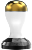 Темпер с выпуклой базой Pesado Full Moon Wave - Convex Tamper 58 мм, color white/gold