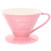 Воронка для кофе TIAMO HG5544PK керамическая, размер V02, цвет розовый