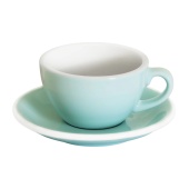 Кофейная пара Loveramics Egg голубой лёд 200 мл C088-125BIB / C088-153BIB Ice Blue (чашка и блюдце)
