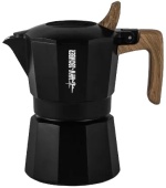 Гейзерная кофеварка MHW-3BOMBER Double Valve на 100 мл, черная, Potblack-100 ML, M5886B
