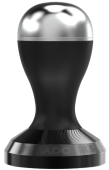 Темпер с выпуклой базой Pesado Full Moon Wave - Convex Tamper 58 мм, color black/silver