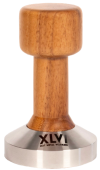 Темпер XLVI Walnut wood tamper 58 mm, stainless steel base