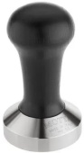 Темпер для кофе d53 мм MOTTA 8140/B, плоское стальное основание, ручка из дерева, цвет черный