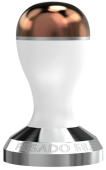 Темпер для кофе Pesado 58,5 мм, color white/bronze