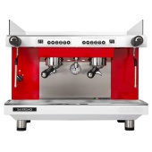 Кофемашина эспрессо рожковая Sanremo Zoe SED (автомат) 2 высокие гр. бело-красная