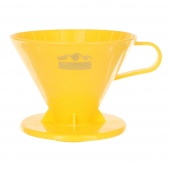 Воронка для кофе TIAMO HG5275 пластиковая, размер V02, цвет жёлтый
