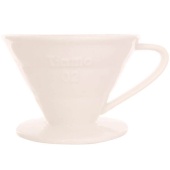 Воронка для кофе TIAMO HG5538W керамическая, размер V02, цвет белый