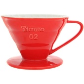 Воронка для кофе TIAMO HG5544RK керамическая, размер V02, красная