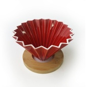 Воронка керамическая AnyBar Оригами VK11000631D-R, 3-4 чашки, красная