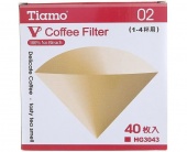 Фильтры бумажные для воронок V60 Tiamo HG3043 упак 40 шт.