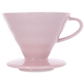 Воронка для кофе Hario VDC-02-PPR-UEX размер 02 V60, керамическая, розовая