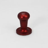 Темпер для кофе d58,5 мм MOTTA FLASH 67/585 плоское основание, ручка из алюминия, цвет красный