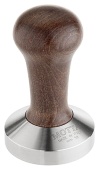 Темпер для кофе d53 мм MOTTA 8140/M плоское стальное основание, ручка из дерева, цвет натурал