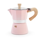Гейзерная кофеварка Gnali&Zani VENEZIA розовая на 3п, для индукции VEZ003/IND/PINK