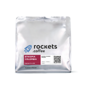 Ethiopia/Colombia #6 ROCKETS COFFEE (для эспрессо) кофе в зернах, упак. 250 г.