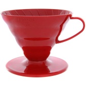 Воронка для кофе Hario VD-02R размер 02 V60, пластиковая, цвет красный