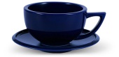 Кофейная пара для капучино MHW-3BOMBE Ceramic Cup 280 мл, цвет берлинский синий, C5086