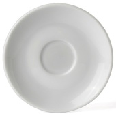 Блюдце фарфоровое для чашки капучино Ancap Verona AP-16497, белый, диаметр 120 мм