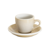 Кофейная пара Loveramics egg, 80ml, цвет: бежевый (ivory) 80-133BIV/154BIV