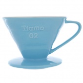 Воронка для кофе TIAMO HG5544BB керамическая, размер V02 цвет голубой