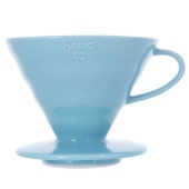 Воронка для кофе Hario 3VDC-02-BU-UEX размер 02 V60, керамическая, голубая