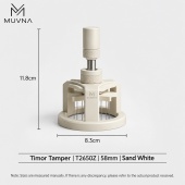Разравниватель WDT-дистрибьютор для кофе MUVNA Teemo 58 мм, белый