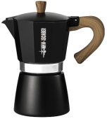 Гейзерная кофеварка MHW-3BOMBER на 300 мл, черная, Moka Pot black 300 ml, M5815B