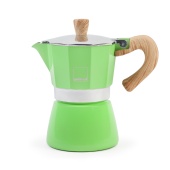 Гейзерная кофеварка GNALI&ZANI VENEZIA ярко-зеленая на 3 чашки, арт. VEZ003/IND/GREEN GRASS