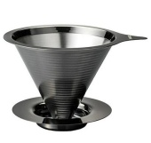Воронка для кофе HARIO DMD-02-MBK металлическая, цвет черный
