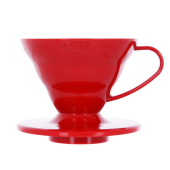 Воронка для кофе Hario VD-01R размер 01 V60, пластиковая, цвет красный
