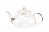Чайник стеклянный "Астильба" с уплотнителем на крышке и пружинкой-фильтром в носике, 800 мл