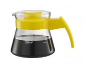 Сервировочный чайник TIAMO HG2210Y стеклянный, цвет жёлтый объем 450 мл