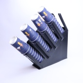 Подставка под стаканы с собой COFFEESTATE Barista Tools, пластик, 4 секции, цвет чёрный