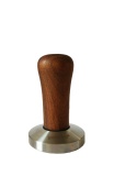 Темпер для кофе d55 JoeFrex Classic Short hcnkbf55, рукоятка из дерева орех, плоский, сталь