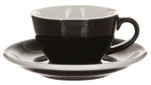 Кофейная пара Loveramics Egg черный 200 мл C088-21BBK / C088-22BBK Black (чашка и блюдце)