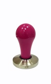 Темпер для кофе d58 JoeFrex Pop hppbf58, рукоятка из алюминия, цвет, розовый, плоский, сталь